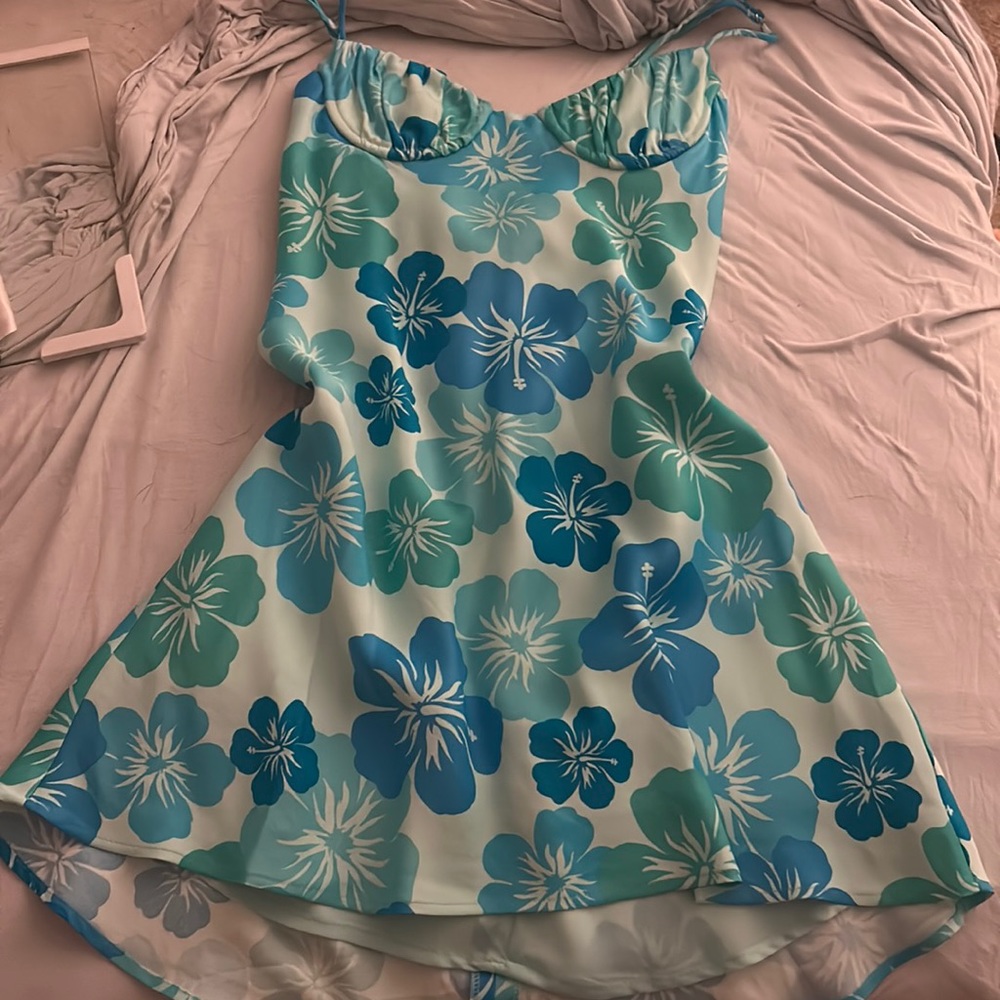 ZARA FLORAL MINI DRESS